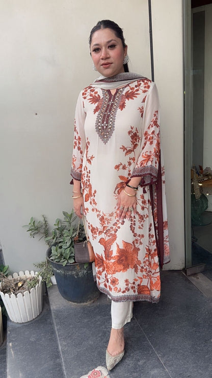 Gulzaar Digital print Designer Suit