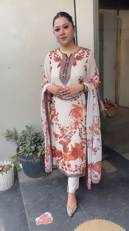 Gulzaar Digital print Designer Suit