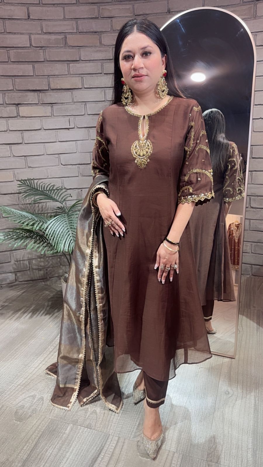 Biryani Coffee Designer Handwork Suit