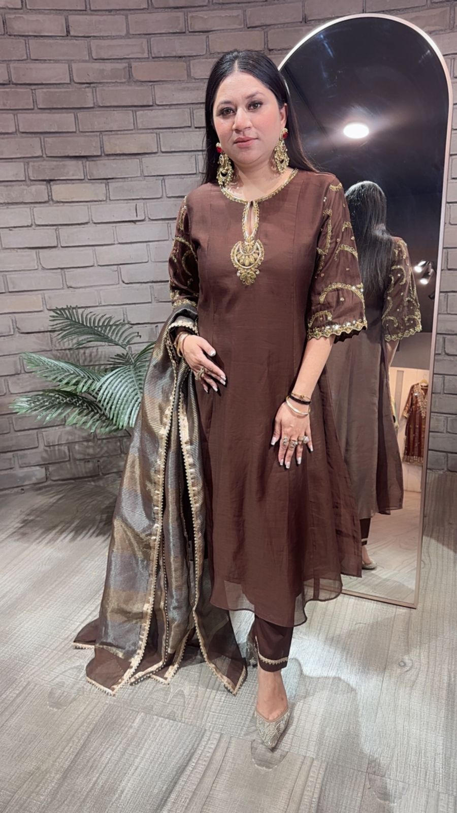 Biryani Coffee Designer Handwork Suit