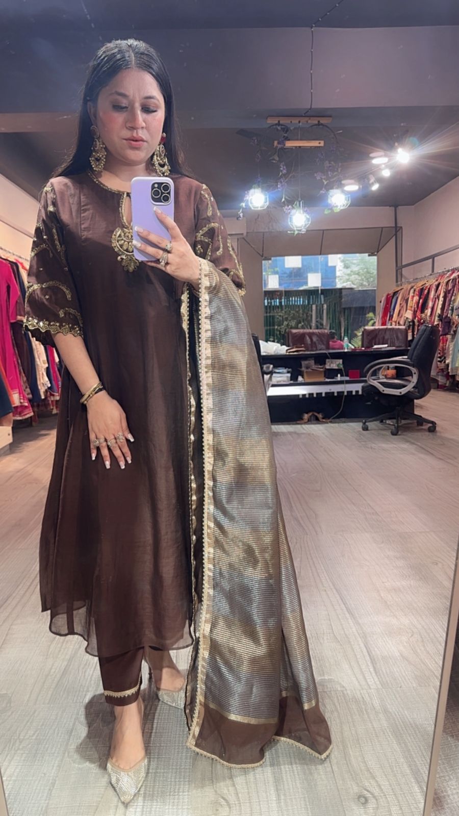 Biryani Coffee Designer Handwork Suit