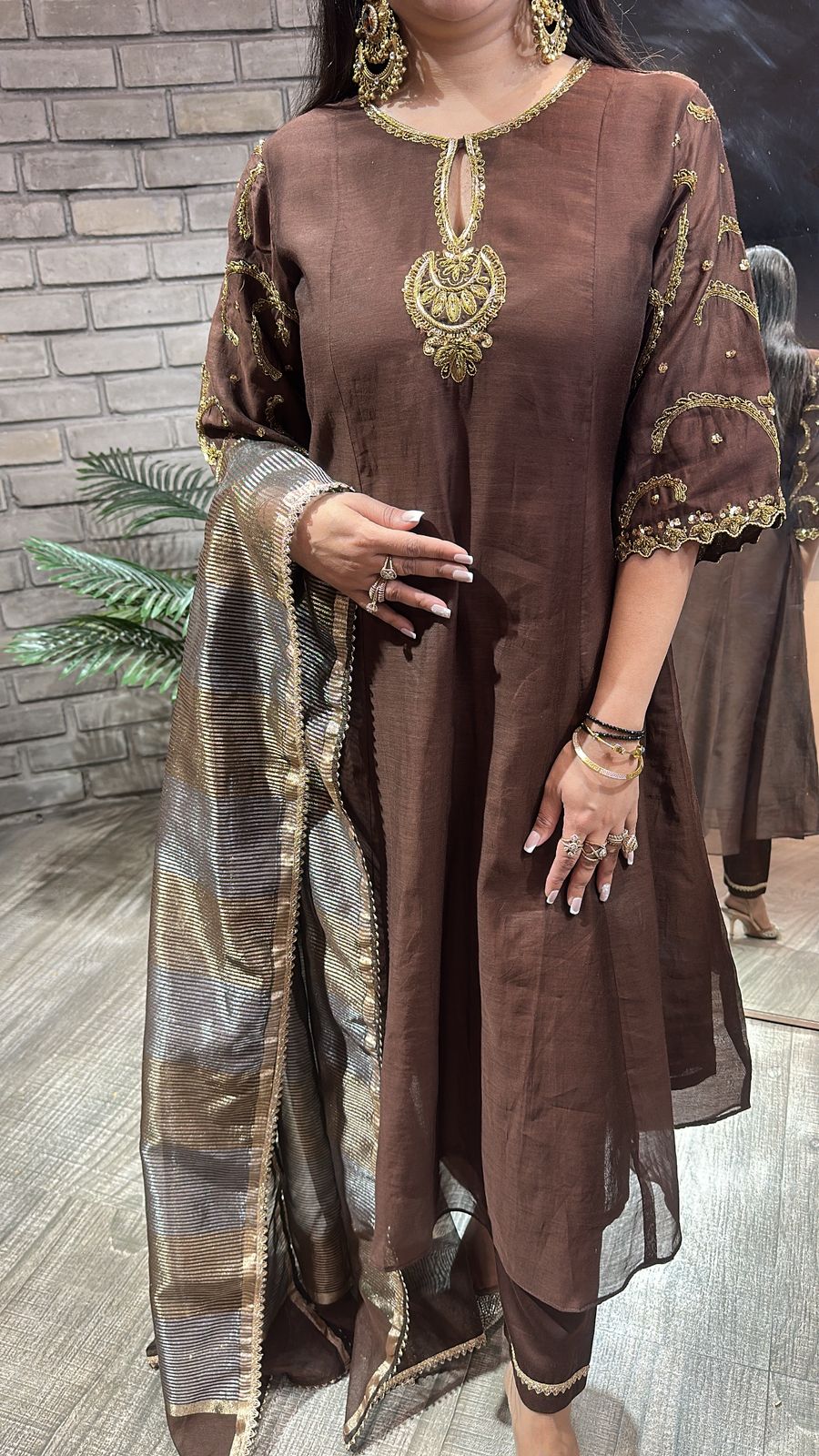 Biryani Coffee Designer Handwork Suit