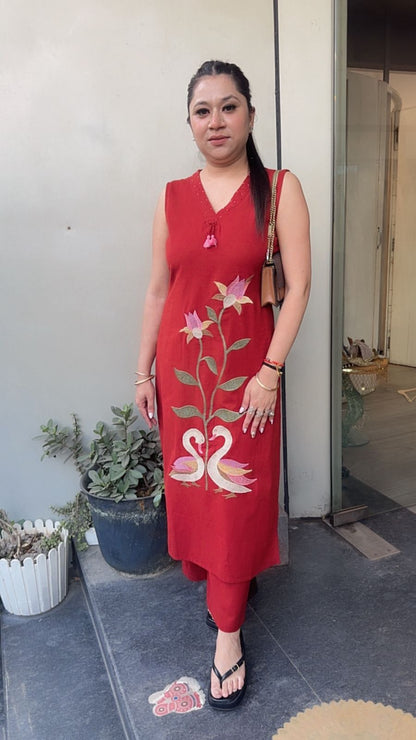 Snickers Rust Tunic set (Sleeve Fabric Attached)