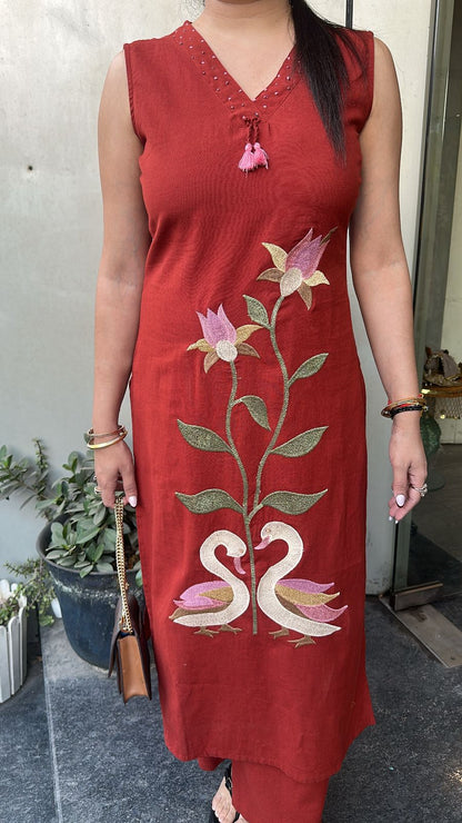 Snickers Rust Tunic set (Sleeve Fabric Attached)