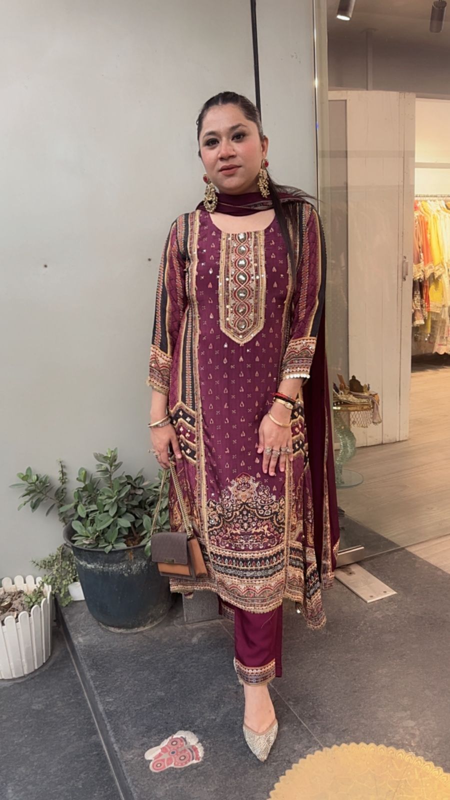 Tariq Digital C-cut Style Designer Suit