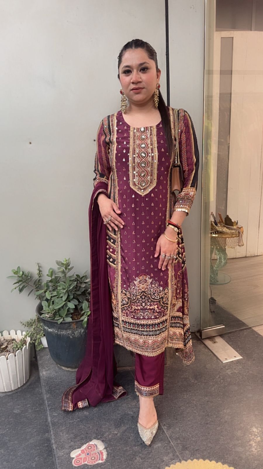 Tariq Digital C-cut Style Designer Suit