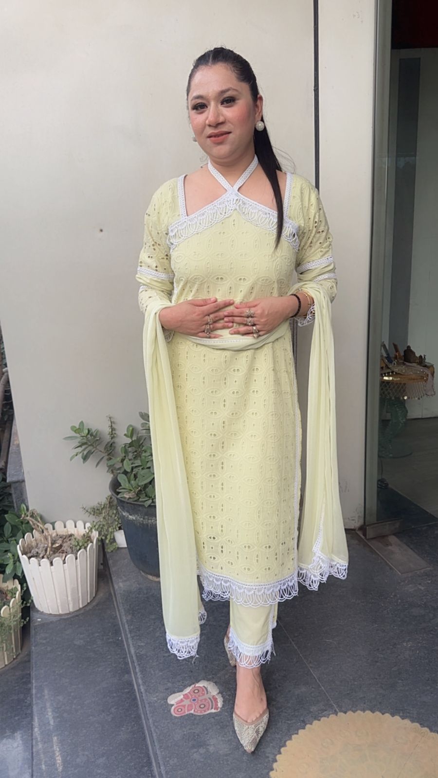 Kanjak Pista Crisscross Designer Suit
