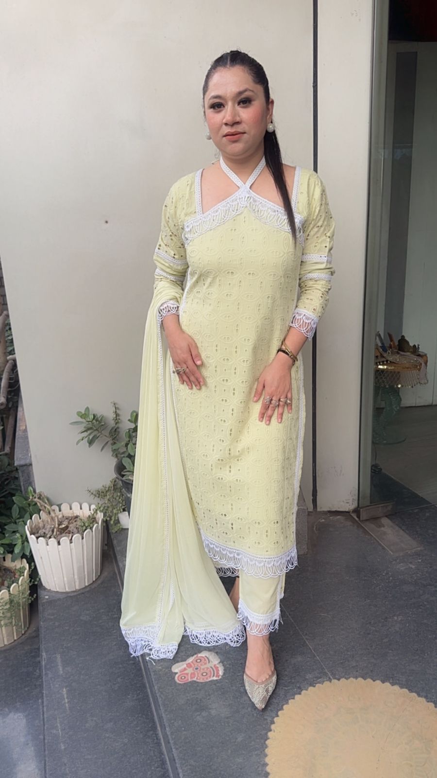 Kanjak Pista Crisscross Designer Suit