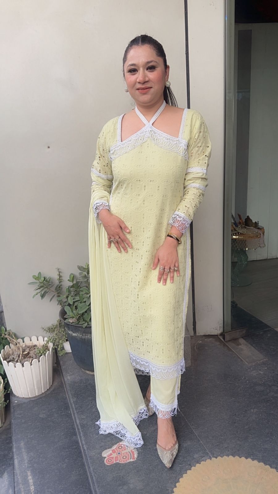 Kanjak Pista Crisscross Designer Suit