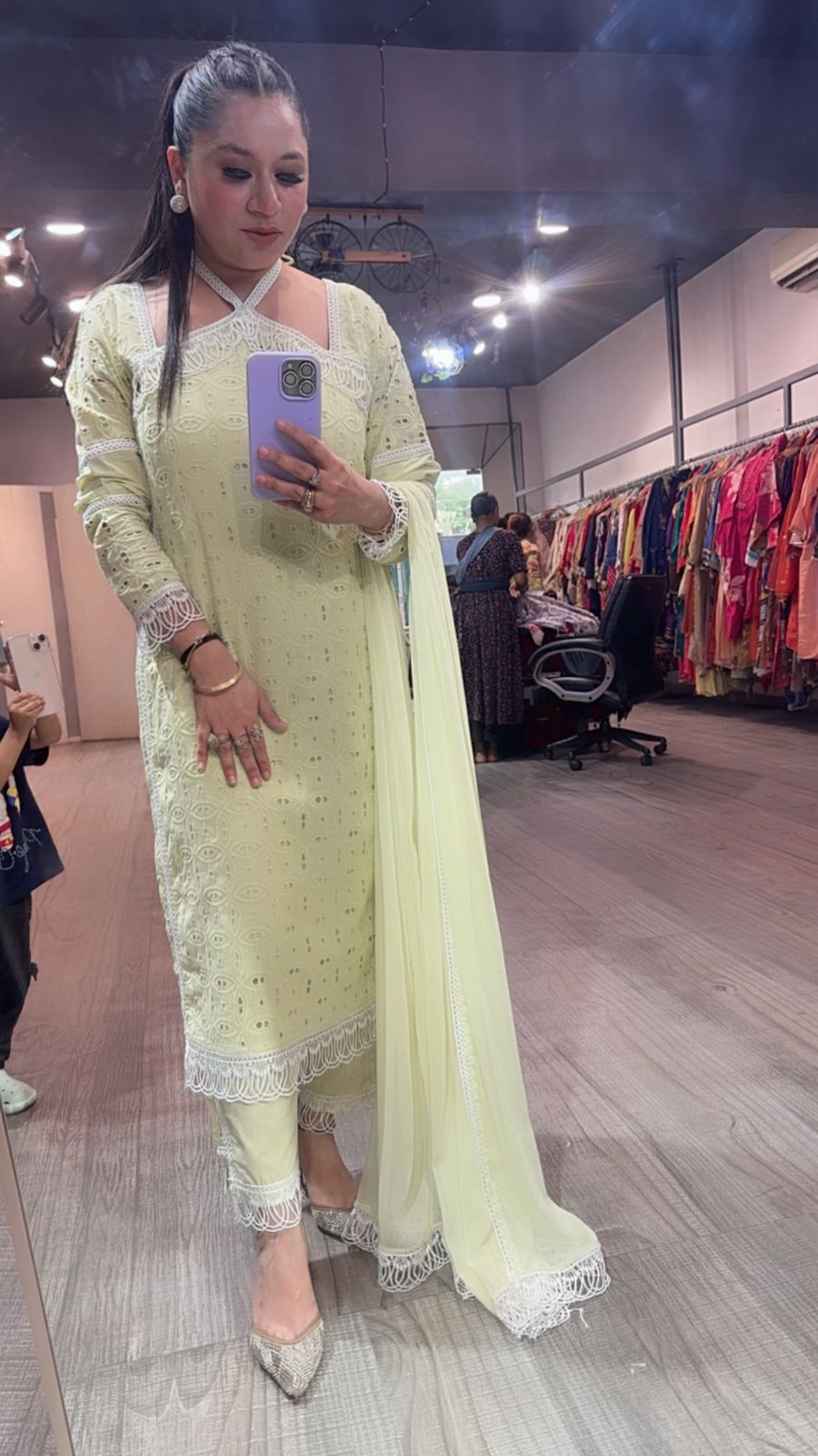 Kanjak Pista Crisscross Designer Suit
