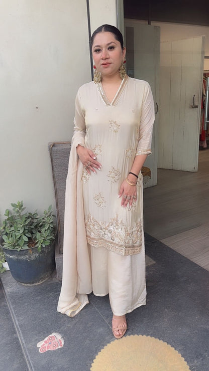 Dora Ivory Katdana Designer Suit