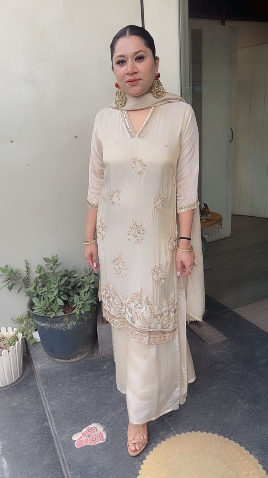 Dora Ivory Katdana Designer Suit