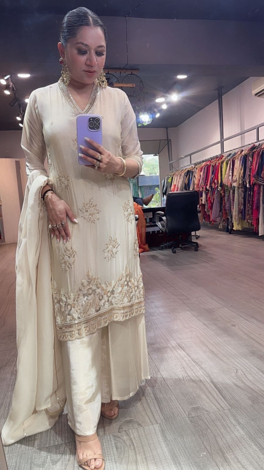 Dora Ivory Katdana Designer Suit
