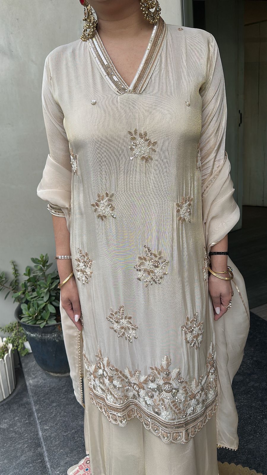 Dora Ivory Katdana Designer Suit