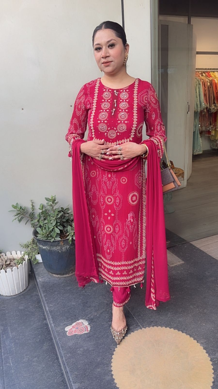 Noah Cherry Red Digital Designer suit