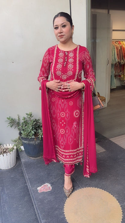 Noah Cherry Red Digital Designer suit