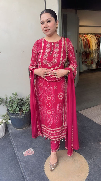 Noah Cherry Red Digital Designer suit