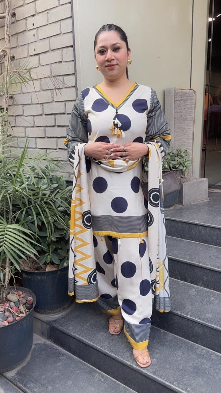 Kulfi polka Digital Farshi salwar Designer Suit