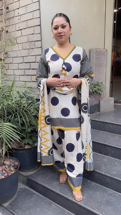Kulfi polka Digital Farshi salwar Designer Suit