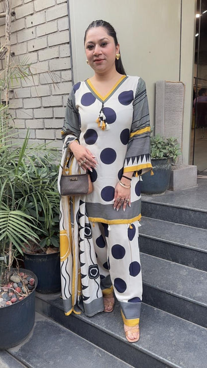 Kulfi polka Digital Farshi salwar Designer Suit