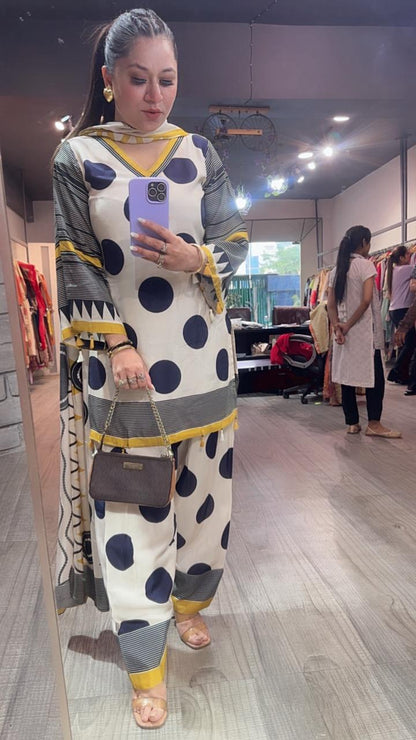 Kulfi polka Digital Farshi salwar Designer Suit