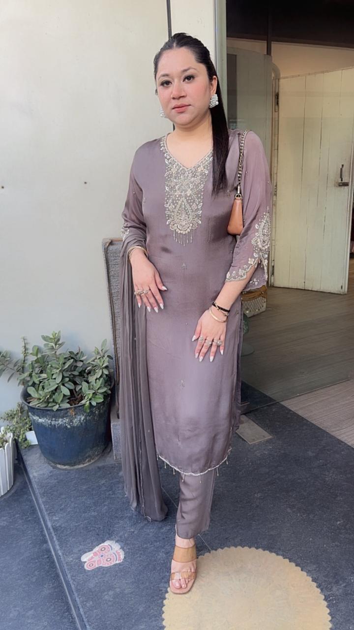 Jeera Mouse Katdana Designer Suit