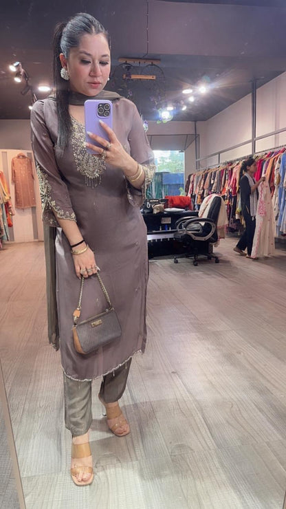 Jeera Mouse Katdana Designer Suit