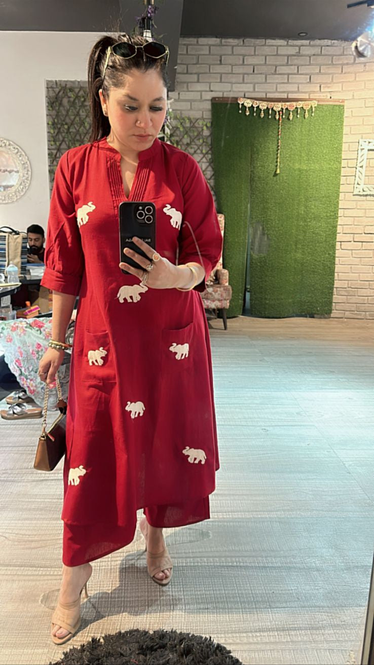 Red elephant Cordset