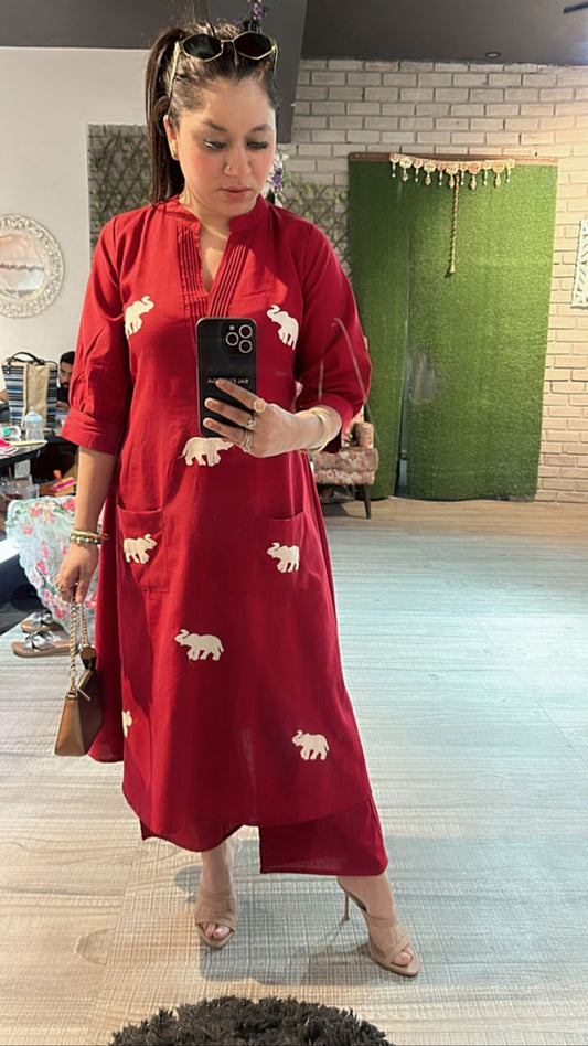 Red elephant Cordset