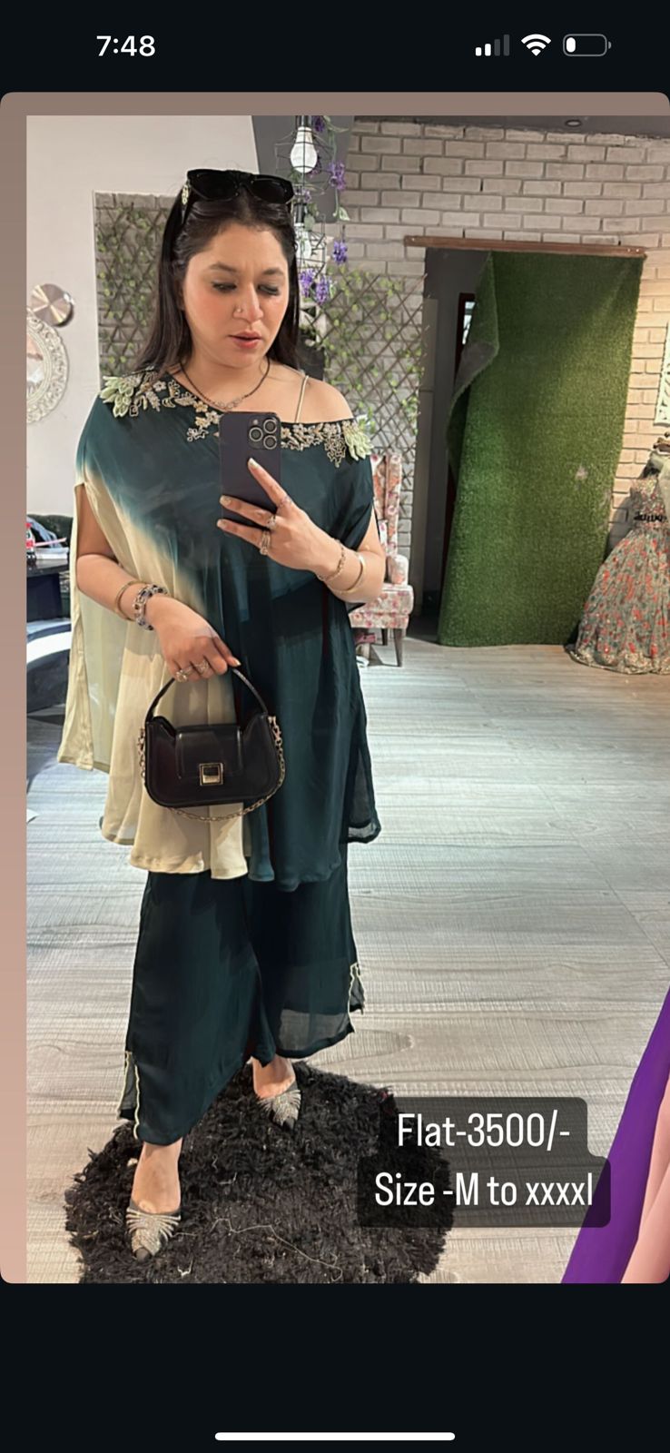 Ombré Bottel Green Pista cape style