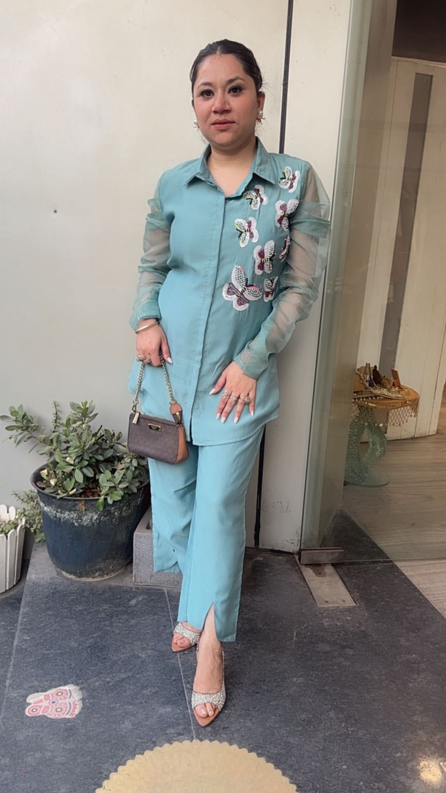 Butterfly Sea Blue Designer Cordset