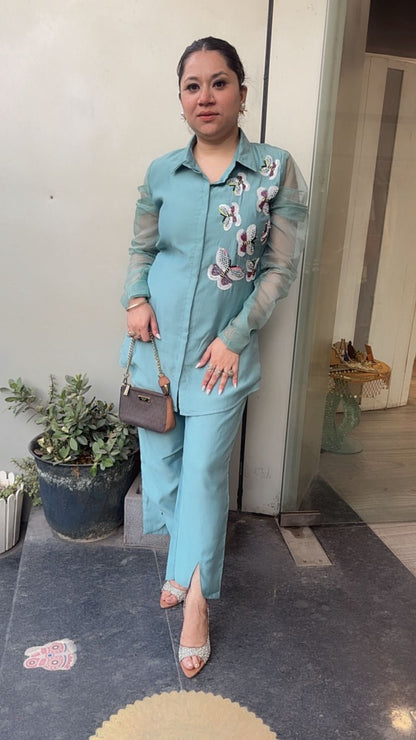 Butterfly Sea Blue Designer Cordset
