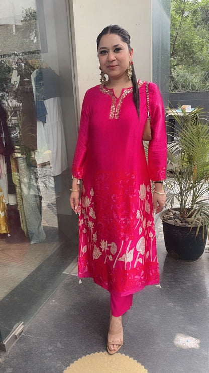 Papaya Foshia pink Tunic Set