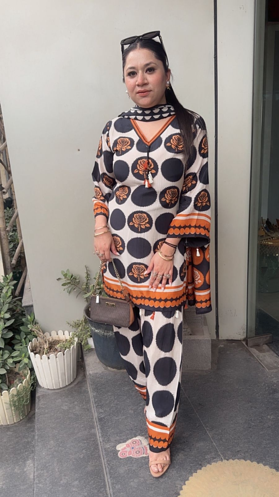 Maza polka Digital Farshi salwar Designer Suit