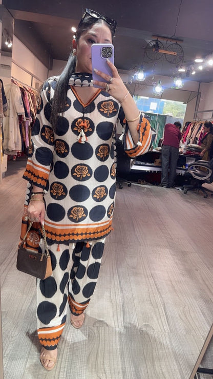 Maza polka Digital Farshi salwar Designer Suit
