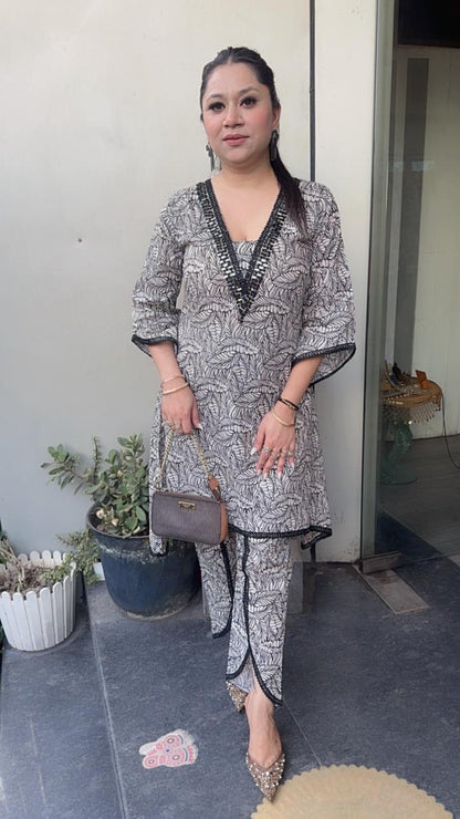 Key Black Digital Cotton Cordset