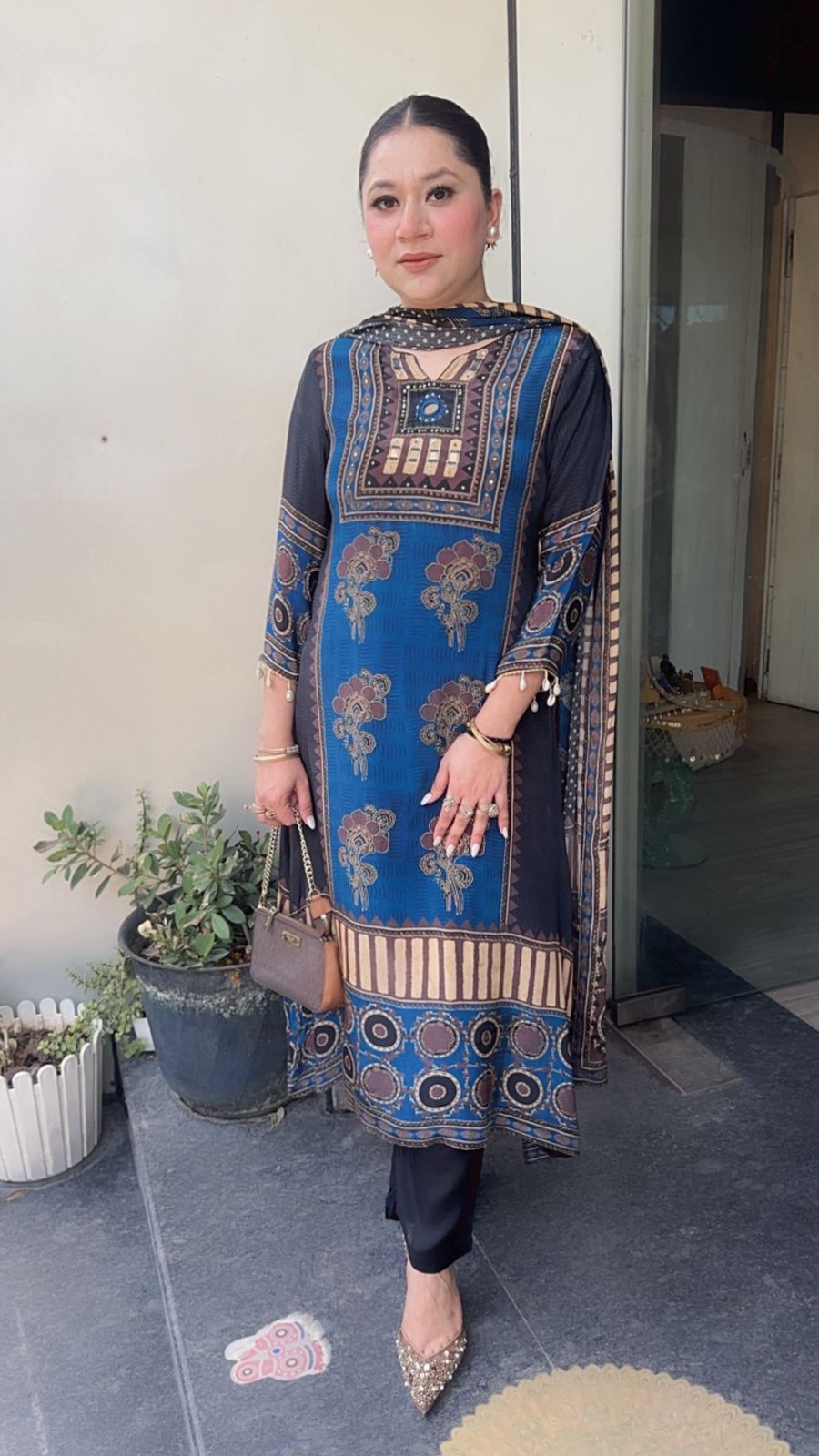 Roobi Digital Print C-Cut Style Designer Suit