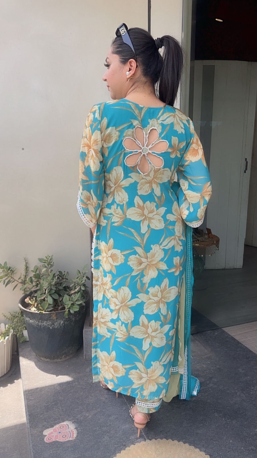 Milano Blue Digital Designer Suit