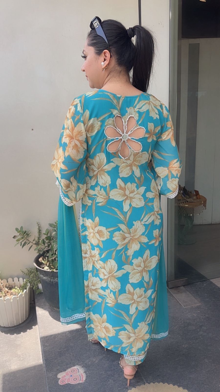 Milano Blue Digital Designer Suit