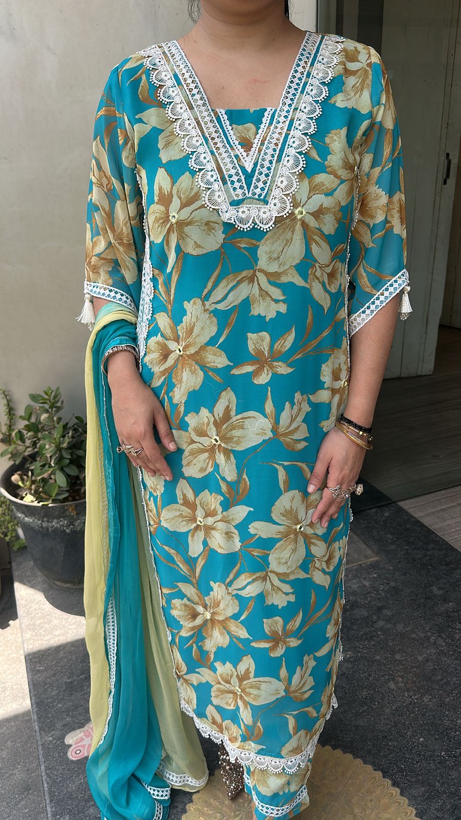 Milano Blue Digital Designer Suit