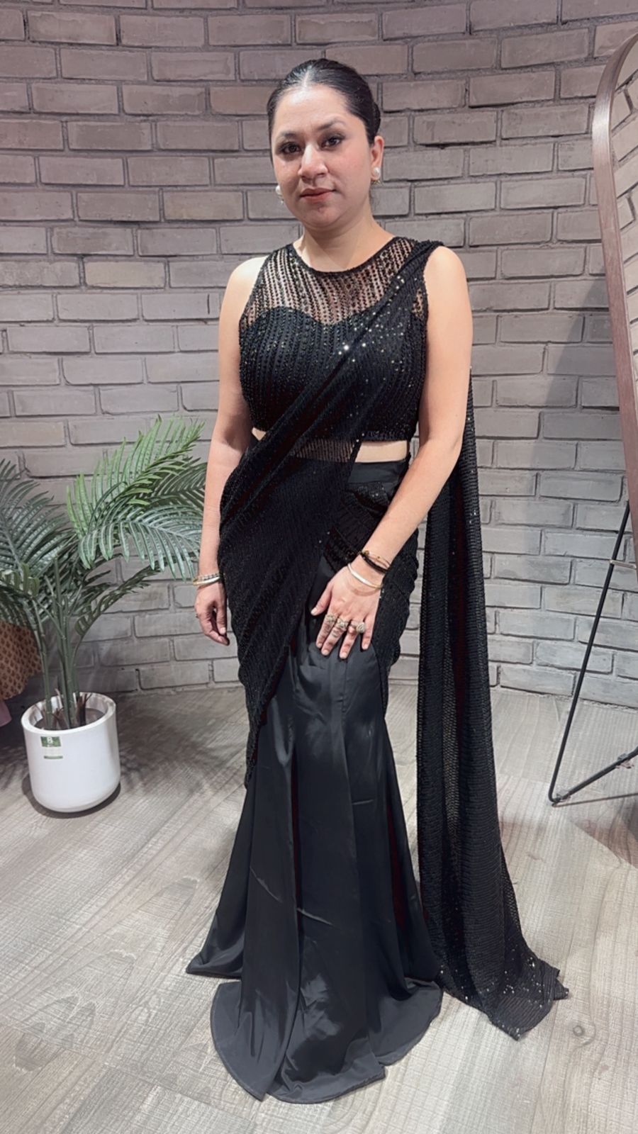 Fasana Black Designer Saree