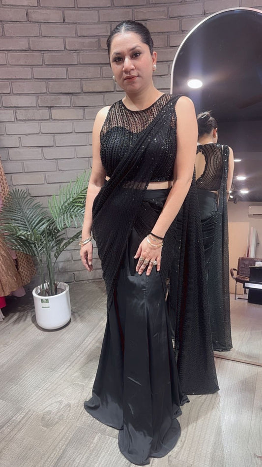 Fasana Black Designer Saree