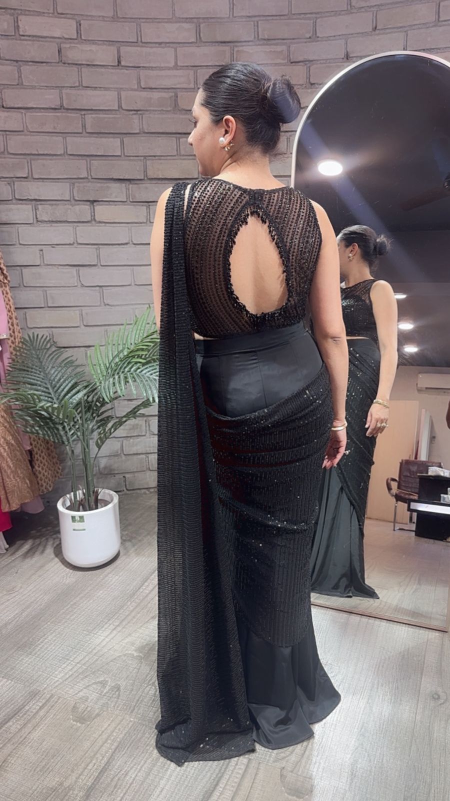 Fasana Black Designer Saree