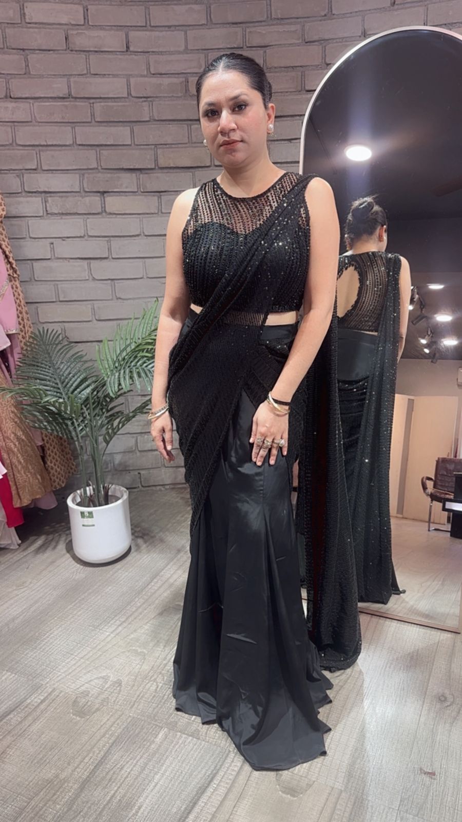 Fasana Black Designer Saree