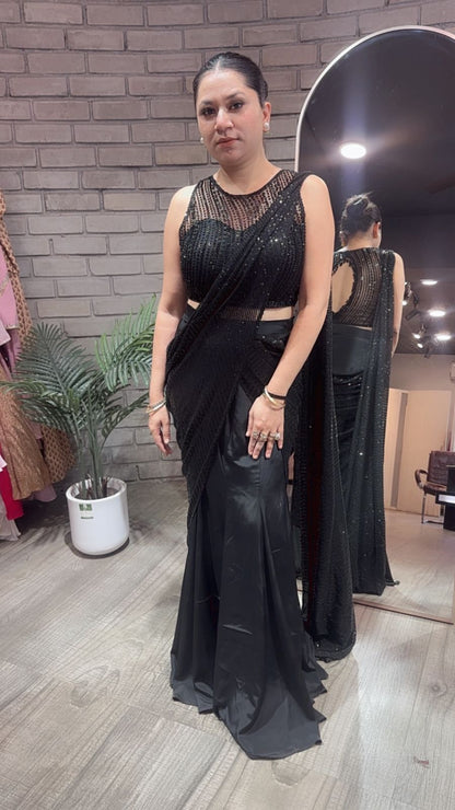 Fasana Black Designer Saree