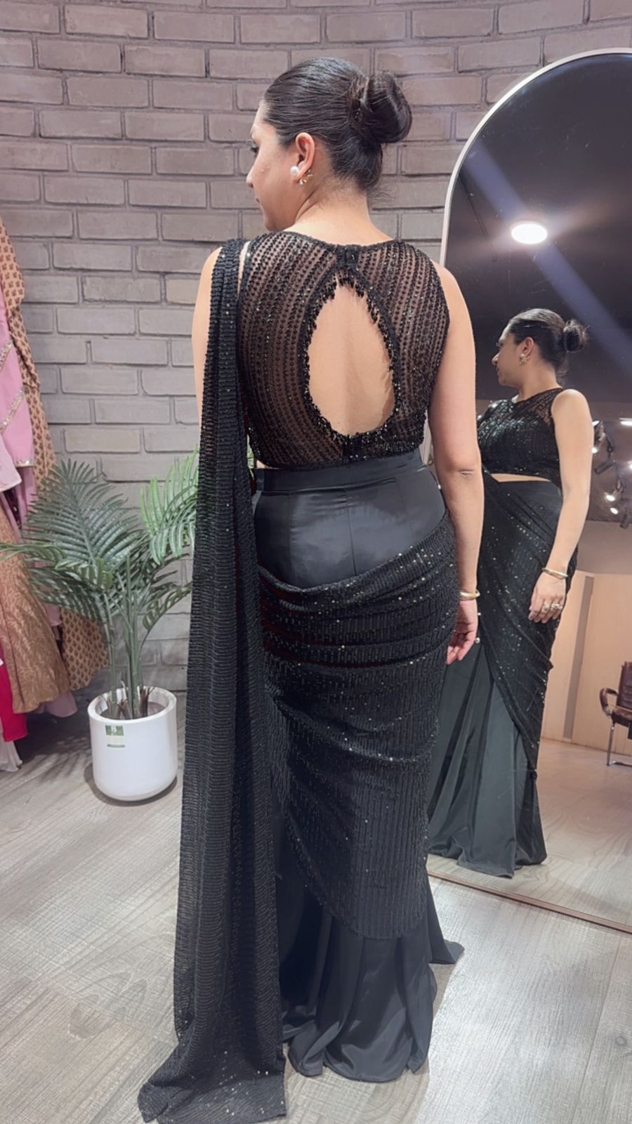 Fasana Black Designer Saree