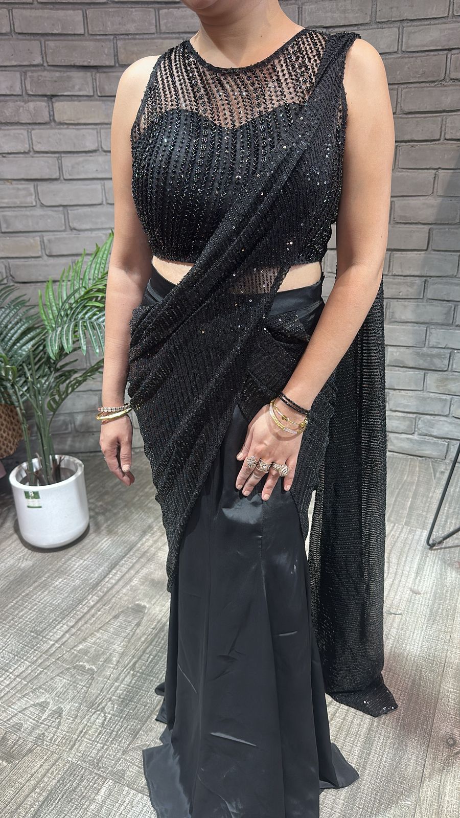 Fasana Black Designer Saree