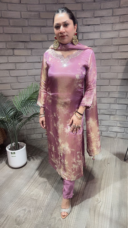 Topaz Lavander  Shimmer Digital Suit