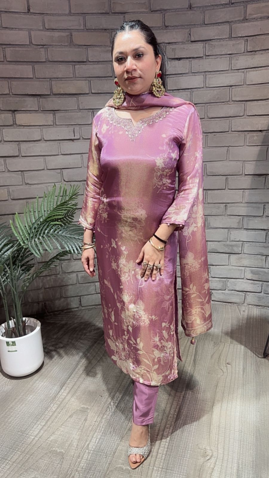 Topaz Lavander  Shimmer Digital Suit