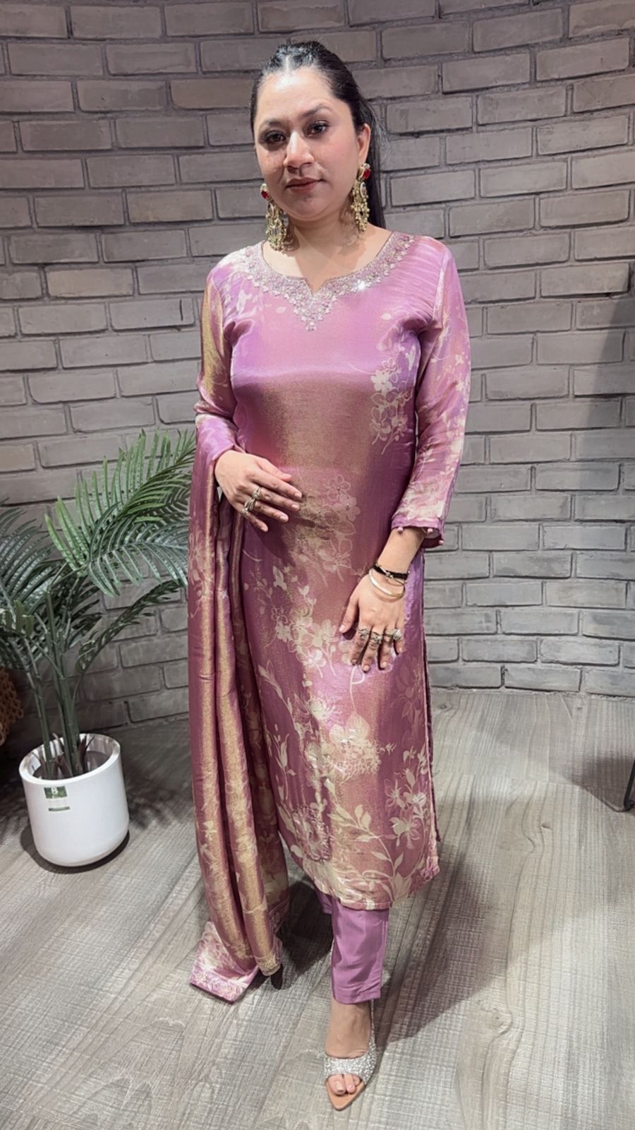 Topaz Lavander  Shimmer Digital Suit